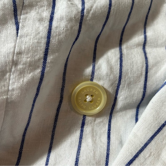 Lauren Ralph Lauren- Women’s Full Lined Linen Pinstripe Blazer - Size 18W - Picture 6 of 7